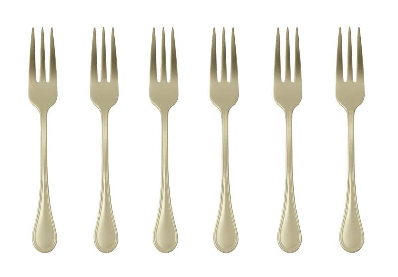 sambonet Besteck-Set Royal Antique Edelst./PVD Champ Kuchengabeln Set6, Edelstahl rostfrei, Besteck-Sets von sambonet