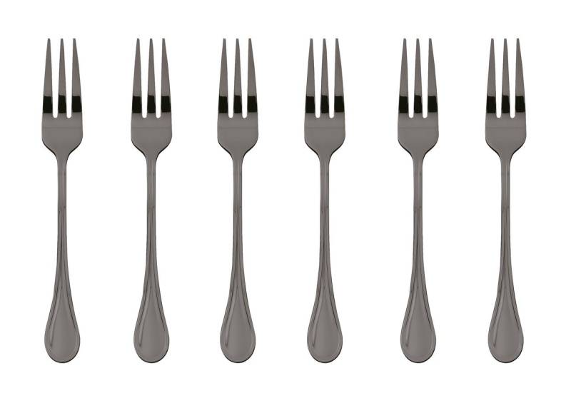 sambonet Besteck-Set Royal Edelstahl/PVD 2Black Kuchengabeln Set 6, Edelstahl von sambonet