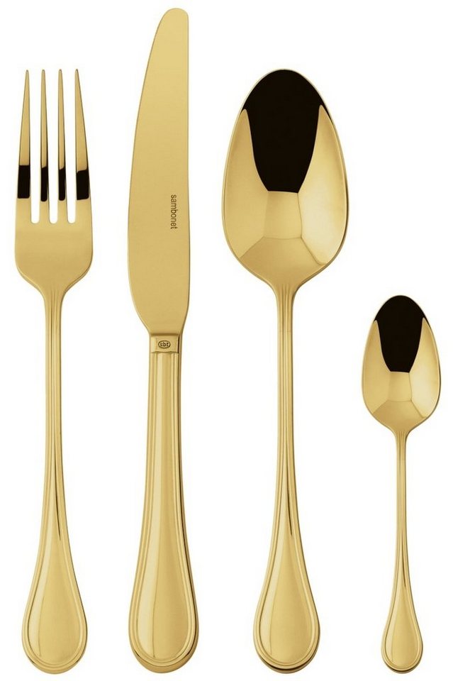 sambonet Besteck-Set Royal Edelstahl/PVD Gold Besteck 24tlg.Vh., Edelstahl von sambonet