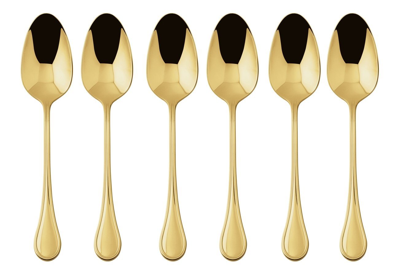 sambonet Besteck-Set Royal Edelstahl/PVD Gold Mokkalöffel Set 6, Edelstahl rostfrei, Besteck-Sets sambonet Besteck-Set Royal Edelstahl/PVD Gold Mokkalöffel Set 6, Edelstahl rostfrei, Besteck-Sets von sambonet