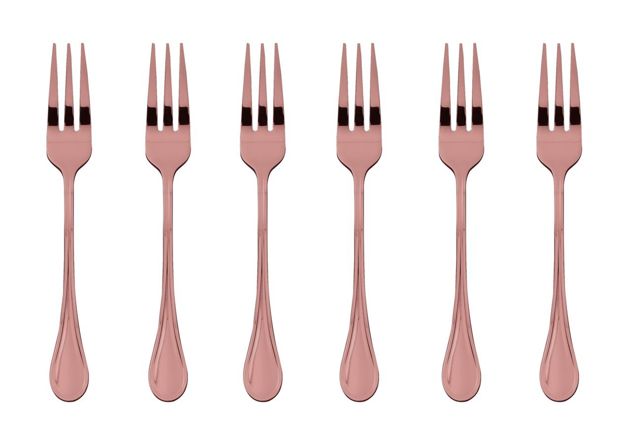 sambonet Besteck-Set Royal Edelstahl/PVD Kupfer Kuchengabeln Set 6, Edelstahl sambonet Besteck-Set Royal Edelstahl/PVD Kupfer Kuchengabeln Set 6, Edelstahl von sambonet