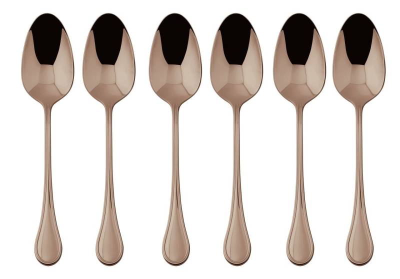 sambonet Besteck-Set Royal Edelstahl/PVD Kupfer Mokkalöffel Set 6, Edelstahl von sambonet