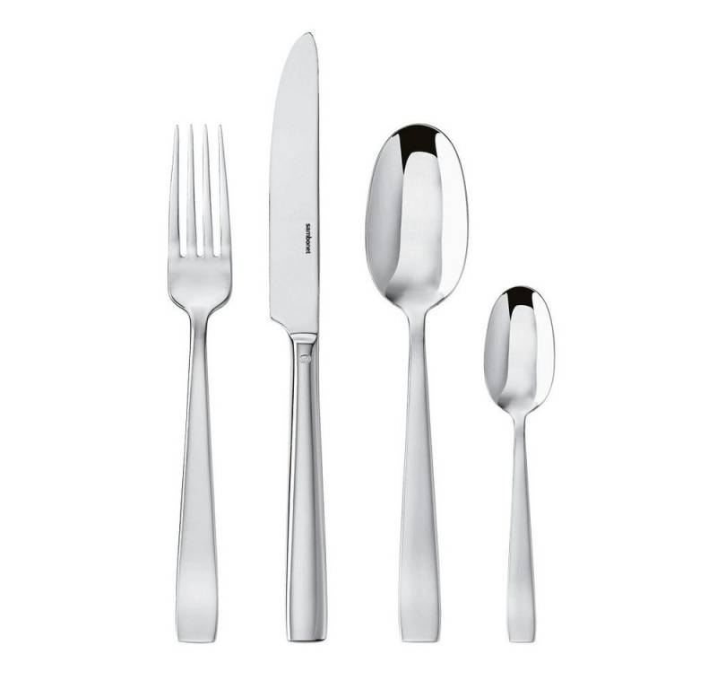 sambonet Besteck-Set Sambonet Flat Mirror Stahl Besteck-Set 24-tlg., 6 Personen, Edelstahl von sambonet