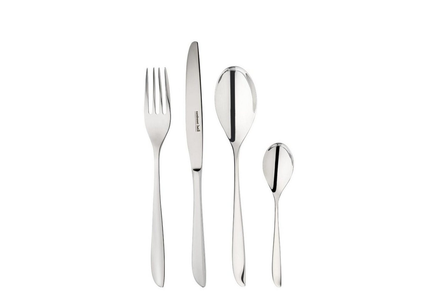 sambonet Besteck-Set Sambonet Leaf Besteck 24tlg. Vh. Edelstahl von sambonet