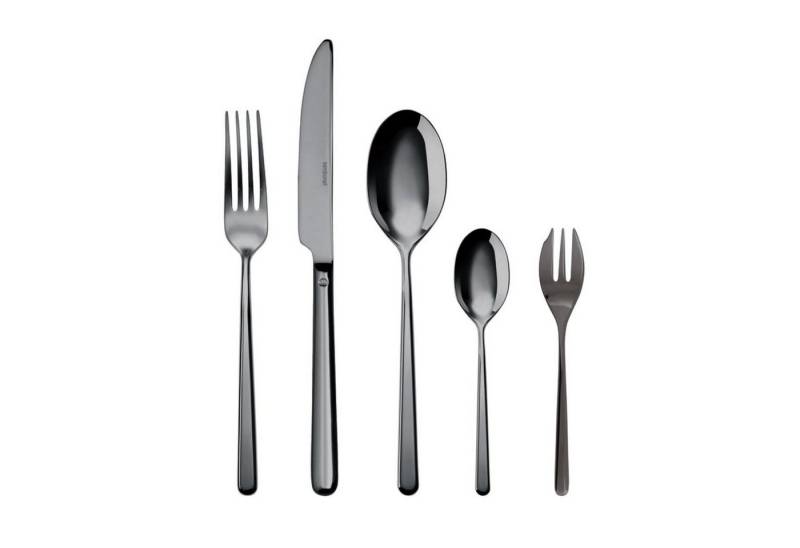sambonet Besteck-Set Sambonet Linear Besteck 30tlg. Vh. Edelstahl/PVDschwarz von sambonet