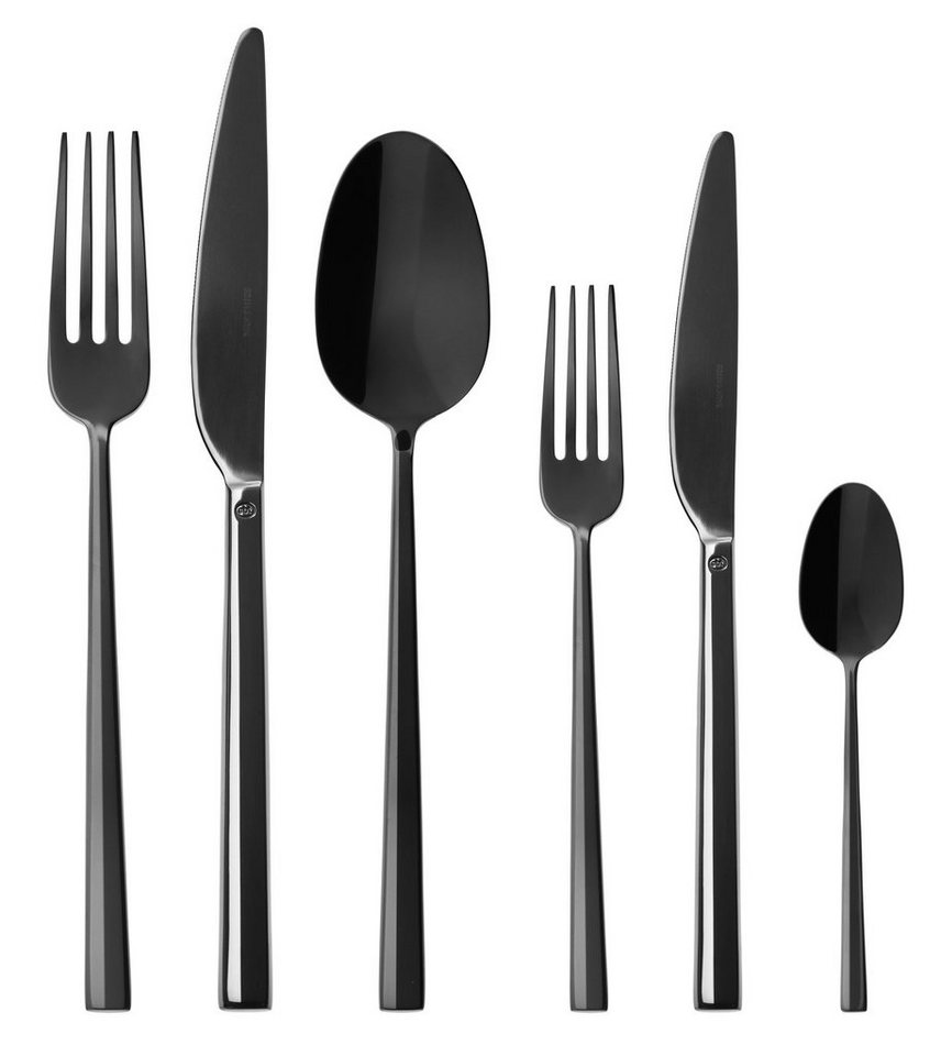 sambonet Besteck-Set Sambonet Rock Besteck 36tlg. 2Black (36-tlg), 6 Personen, Edelstahl von sambonet