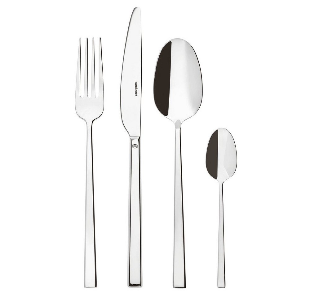sambonet Besteck-Set Sambonet Rock Mirror Stahl Besteck-Set 24-tlg., 6 Personen, Edelstahl von sambonet