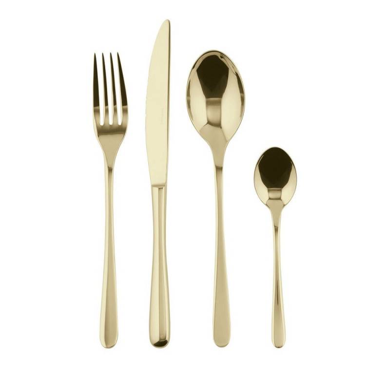 sambonet Besteck-Set Sambonet Taste Mirror PVD Champagne Besteck-Set 24-tlg., 6 Personen, Edelstahl von sambonet