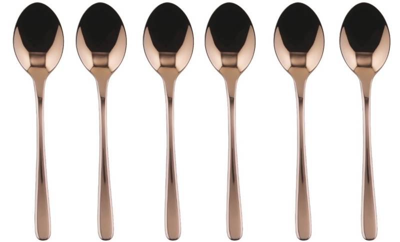 sambonet Besteck-Set Set 6 Mokkalöffel Taste Edelstahl/PVD Kupfer, Edelstahl rostfrei, Besteck-Sets von sambonet