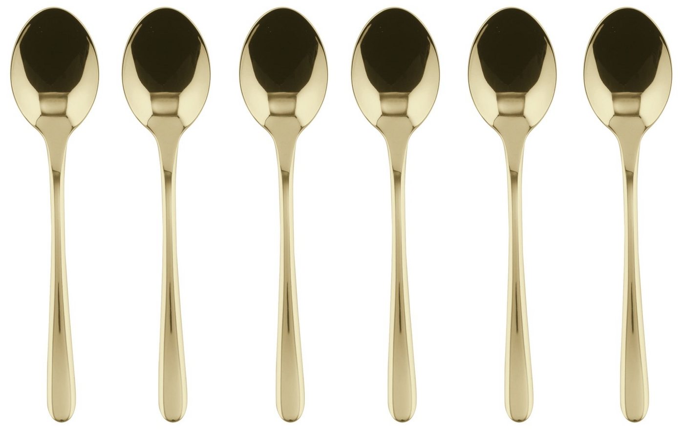 sambonet Besteck-Set Taste Edelstahl/PVD champagner Set 6 Mokkalöffel, Edelstahl rostfrei, Besteck-Sets von sambonet