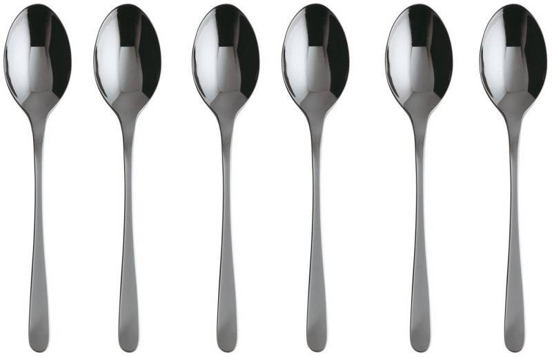 sambonet Besteck-Set Taste Edelstahl/PVD schwarz Set 6 Mokkalöffel, Edelstahl rostfrei, Besteck-Sets von sambonet