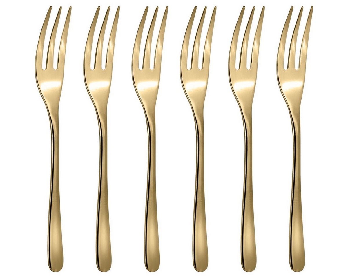 sambonet Besteck-Set Taste PVD 6 Forchette D Dolce Oro Lucido von sambonet