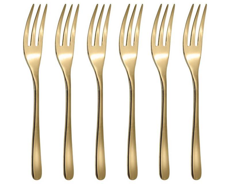 sambonet Besteck-Set Taste PVD 6 Forchette D Dolce Oro Lucido von sambonet