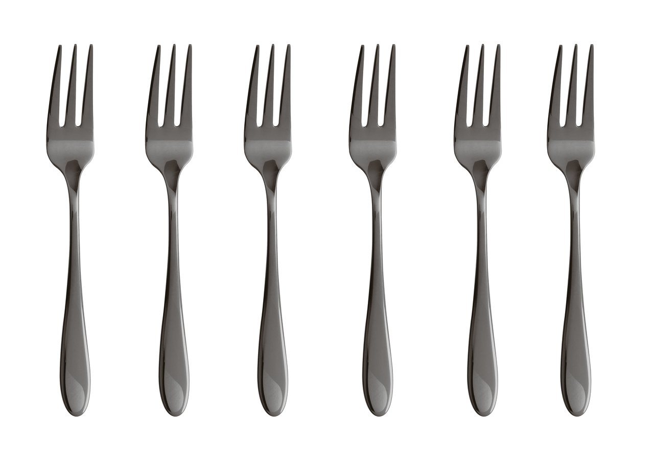 sambonet Besteck-Set Velvet Edelstahl/PVD 2Black Kuchengabeln Set 6, Edelstahl rostfrei, Besteck-Sets sambonet Besteck-Set Velvet Edelstahl/PVD 2Black Kuchengabeln Set 6, Edelstahl rostfrei, Besteck-Sets von sambonet