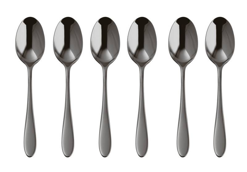 sambonet Besteck-Set Velvet Edelstahl/PVD 2Black Mokkalöffel Set 6, Edelstahl rostfrei, Besteck-Sets von sambonet
