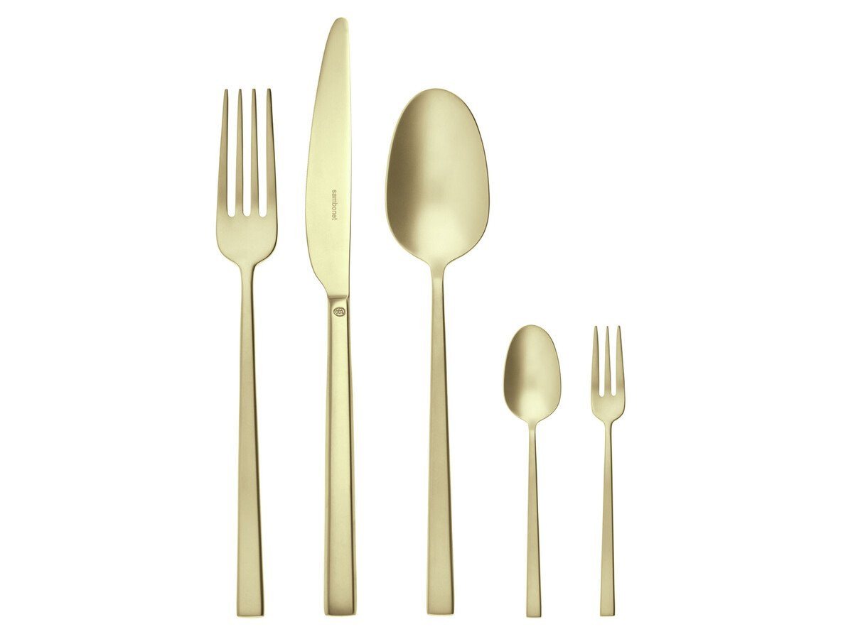 sambonet Geschirr-Set Besteck-Set 60-tlg. Rock Antique PVD Champagne, Edelstahl 18/10 sambonet Geschirr-Set Besteck-Set 60-tlg. Rock Antique PVD Champagne, Edelstahl 18/10 von sambonet