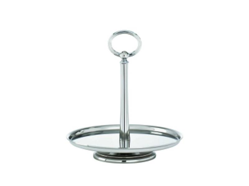 sambonet Schale Elite Gebäckschale auf Fuss 18 cm Edelstahl 18/10, Edelstahl rostfrei, Etageren von sambonet