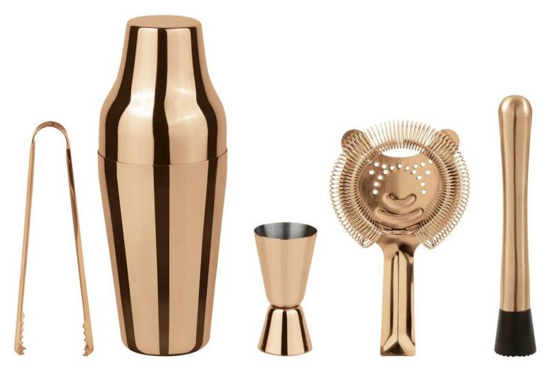 sambonet Teller Paderno Cocktail Set Parisian Kupfer 5-teilig von sambonet
