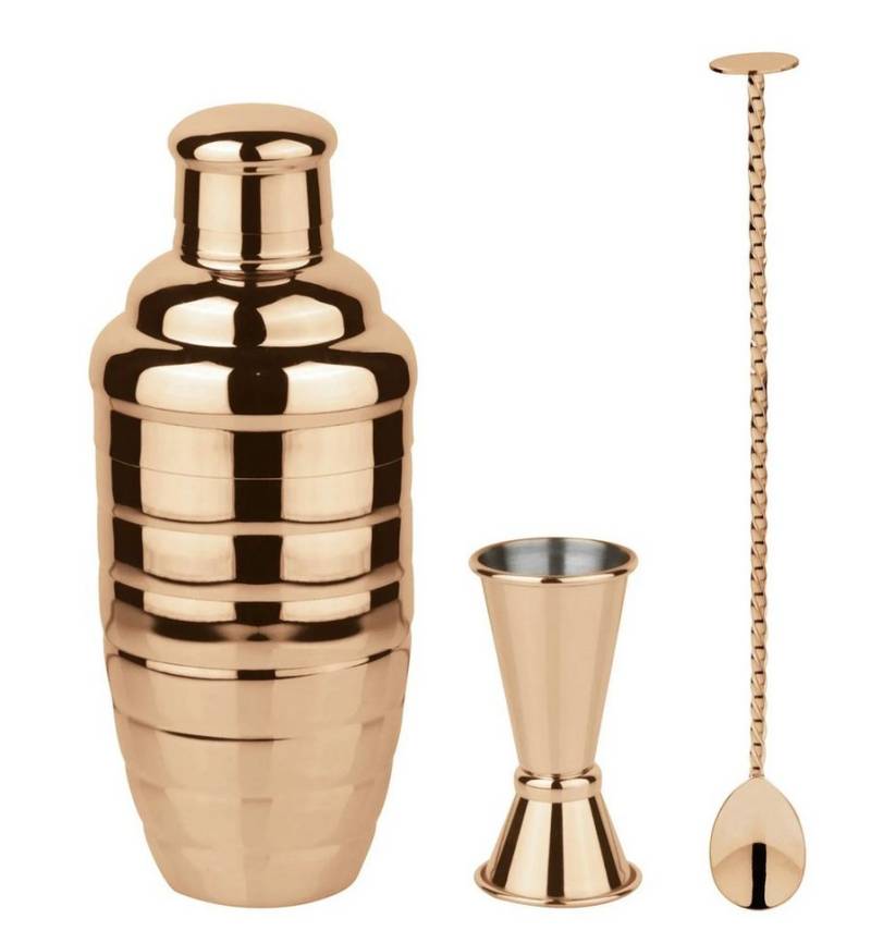 sambonet Teller Paderno Cocktail Set Starter Kupfer 3-teilig von sambonet