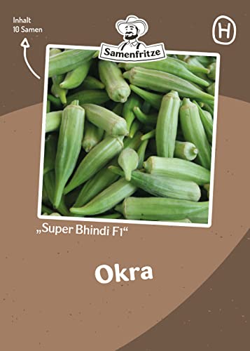 Okra Super Bhindi F1 10 Samen - ertragreiches Power-Gemüse von samenfritze