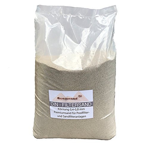 2 x 25 kg Filtersand für Sandfilteranlagen Quarzsand 0,4-0,8 mm H1 Marke Meinpool24.de von samore