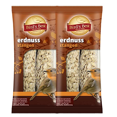 Erdnuss-Stangen für Wildvögel 30 Packungen a 4 Stck =120 Stck a 80 g = 10,8 kg von Samore