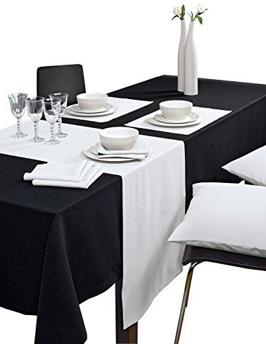 Sander 6er Tischsets LOFT 35x50cm schwarz Farbe 39 mit Fleckschutz von sander TABLE + HOME
