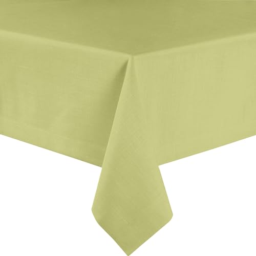 Sander Tischdecke LOFT Farbe 55 hellgrün mit FLECKSCHUTZAUSRÜSTUNG Größenauswahl (135x220 cm) von sander TABLE + HOME