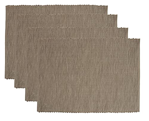 Sander 4-er Set Tischset Breeze, 35x50 cm, Farbe 43- Dunkles Taupe von sander TABLE & HOME