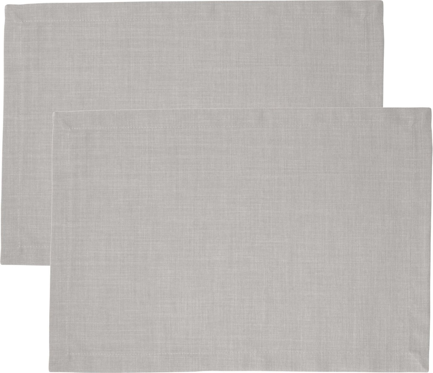 sander table + home Platzset Tischset "Loft" 2er-Pack, (2-St), fleckabweisend Uni von sander table + home