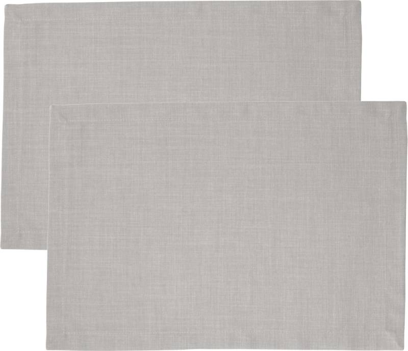sander table + home Platzset Tischset "Loft" 2er-Pack, (2-St), fleckabweisend Uni von sander table + home