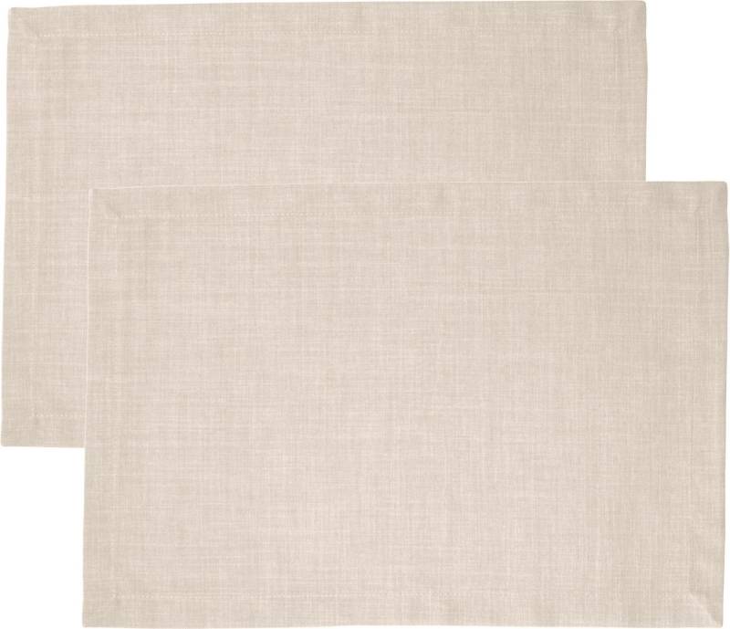 sander table + home Platzset Tischset "Loft" 2er-Pack, (2-St), fleckabweisend Uni von sander table + home