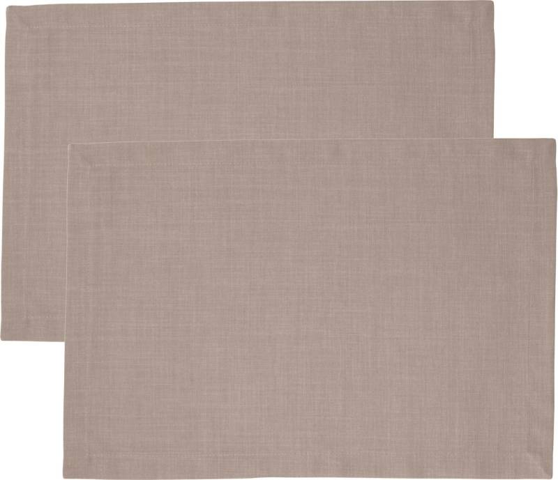 sander table + home Platzset Tischset "Loft" 2er-Pack, (2-St), fleckabweisend Uni von sander table + home