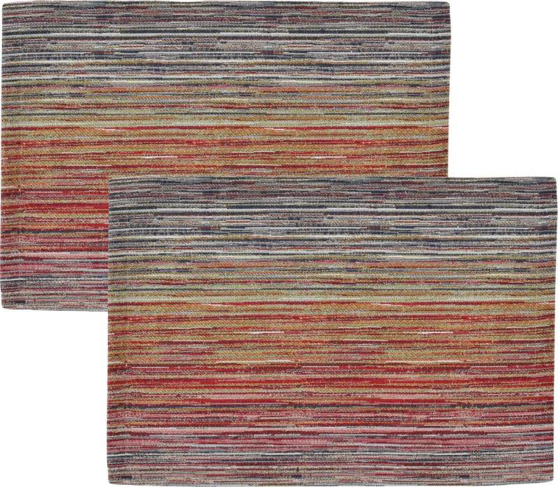 sander table + home Platzset Tischset "Tai" 2er-Pack, (2-St), Streifen von sander table + home