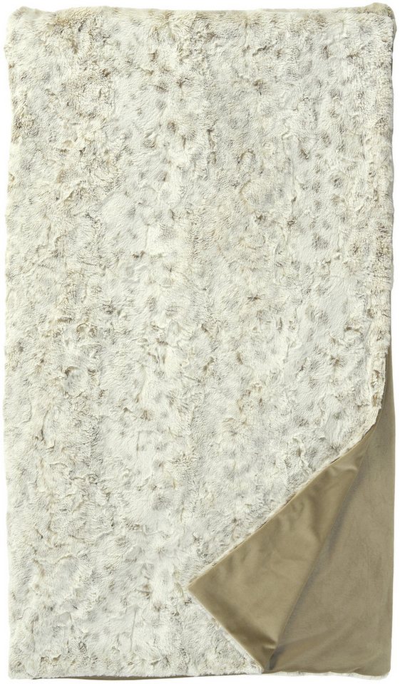 Wohndecke Luxus Plaid Wohndecke Nuuk Kuschelfell 140 x 200 cm beige creme, sander table + home von sander table + home