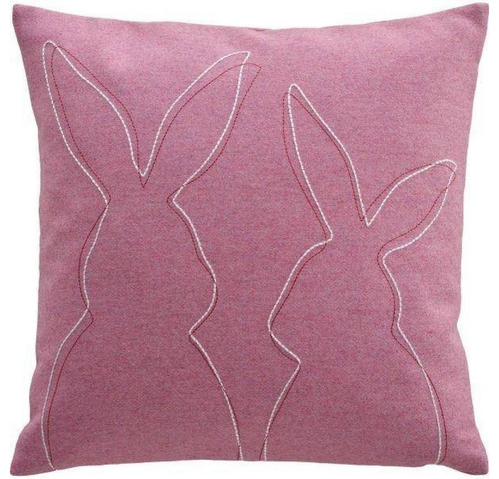 sander table + home Dekokissen Benny Wool Rosa 40 x 40 cm von sander table + home