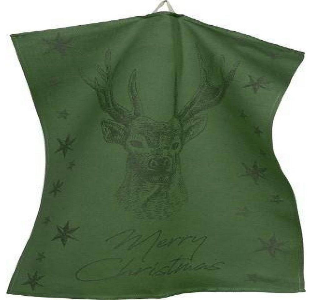 sander table + home Geschirrtuch Christmas Deer Grün 50 x 70 cm von sander table + home