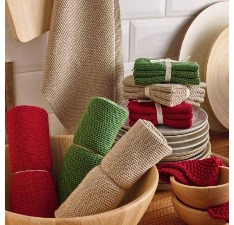 sander table + home Geschirrtuch Tuch 3-er Set Allstars 25 x 25 cm, (3-tlg) von sander table + home