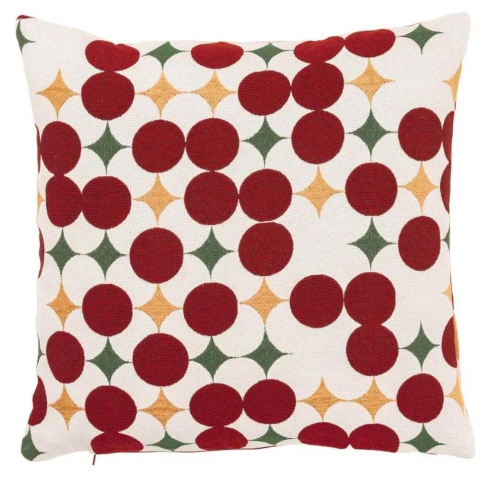 sander table + home Kissenhülle Kule Rot/Grün 40 x 40 cm von sander table + home