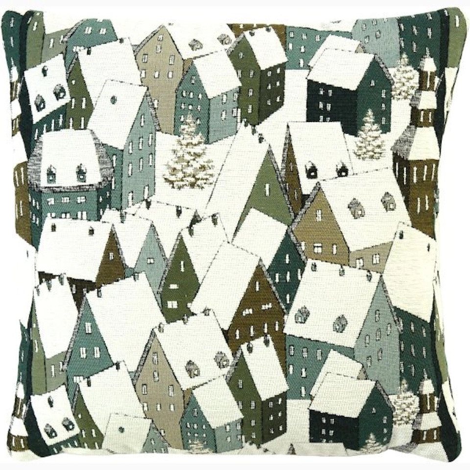 sander table + home Kissenhülle Rooftop Pine 40 x 40 cm von sander table + home