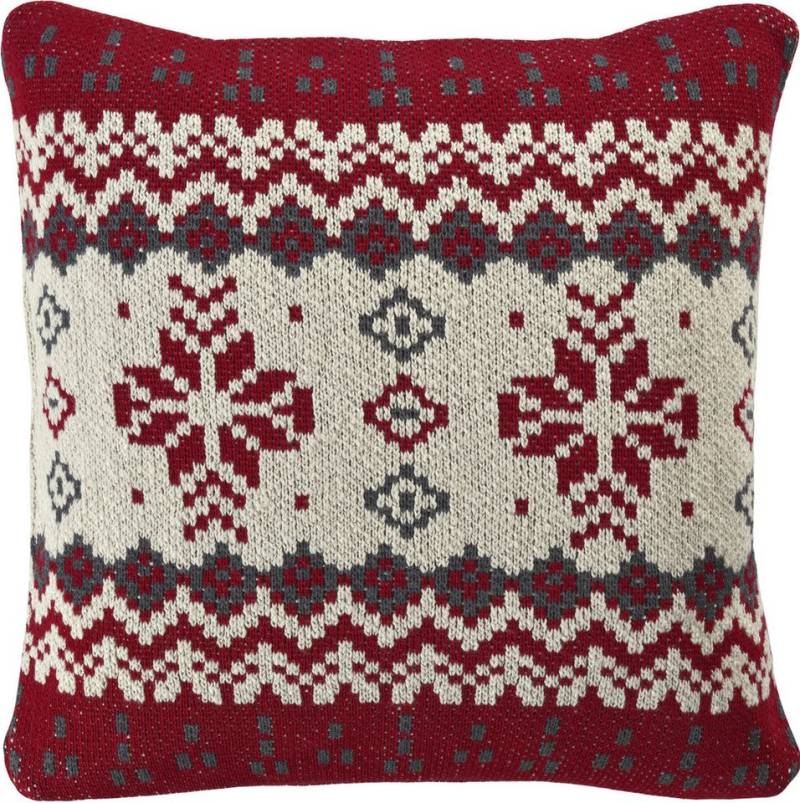 sander table + home Kissenhülle SANDER * Kissenhülle Cozy Flakes Strick 45 x 45 cm, (1 Stück) von sander table + home