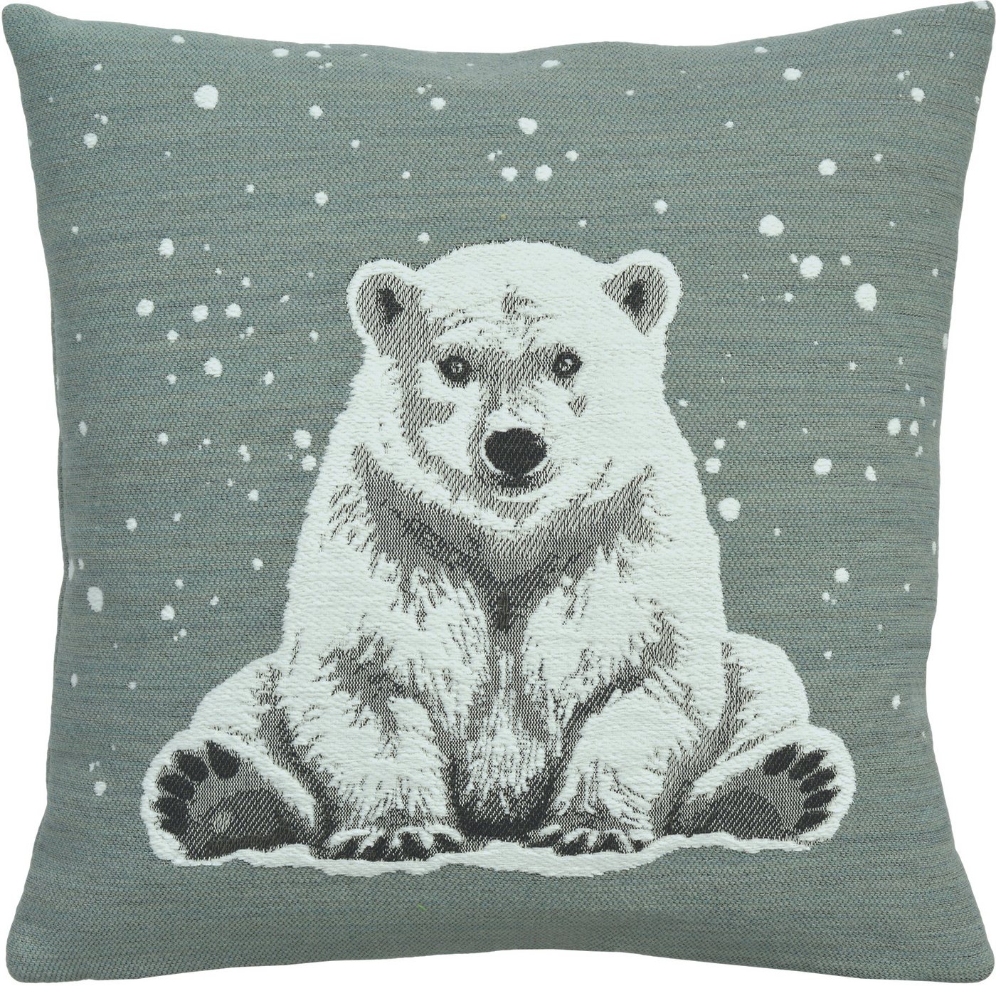 sander table + home Kissenhülle Sander Kissenhülle Arktos Eisbär in blue fox 45 x 45 cm Weihnachten, (1 Stück) von sander table + home