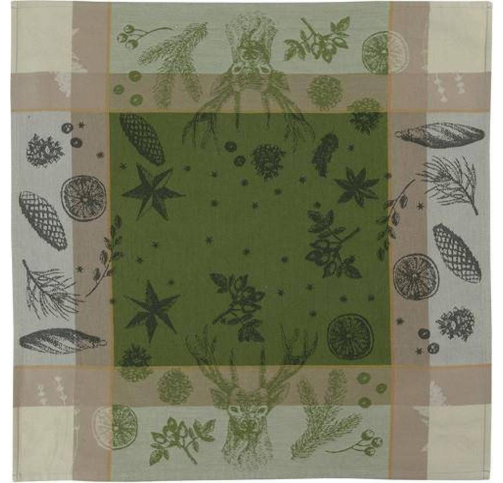 sander table + home Mitteldecke Roi Grün 100 x 100 cm von sander table + home