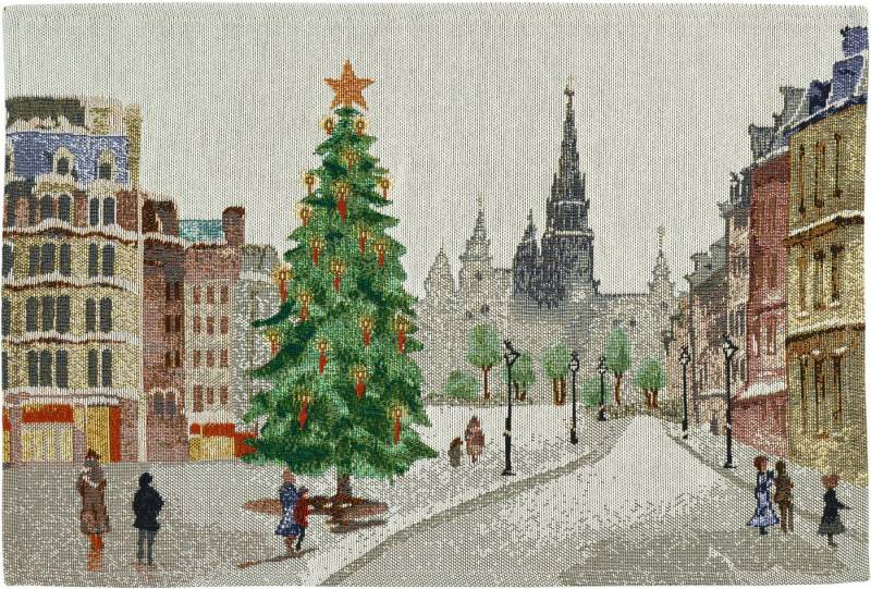 sander table + home Platzset 2 x Tischset Platzset X-mas in Town 32 x 48 cm Gobelin, (1-St) von sander table + home