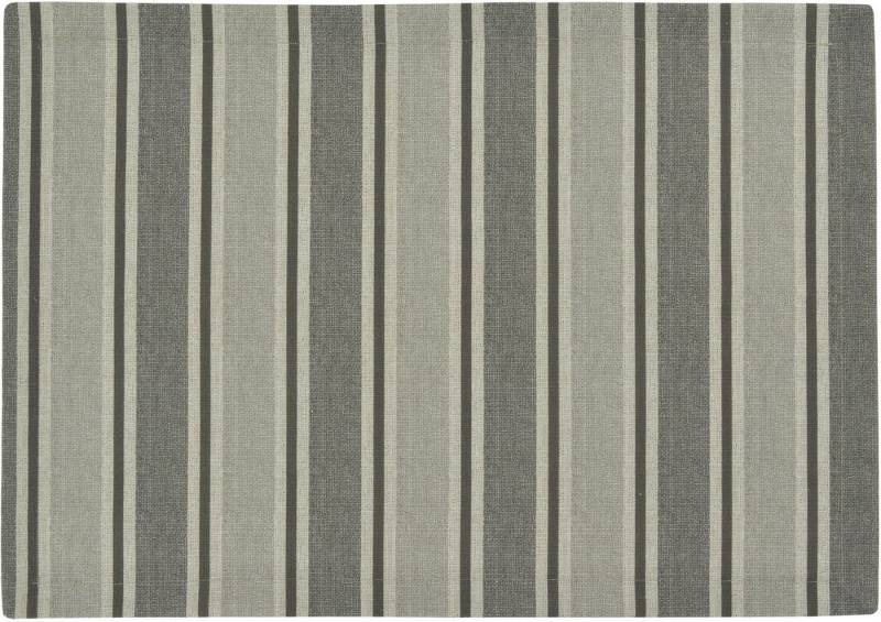 sander table + home Platzset SANDER * 2 x Tischset Platzset Elysia gestreift 35 x 50 cm grau mix von sander table + home