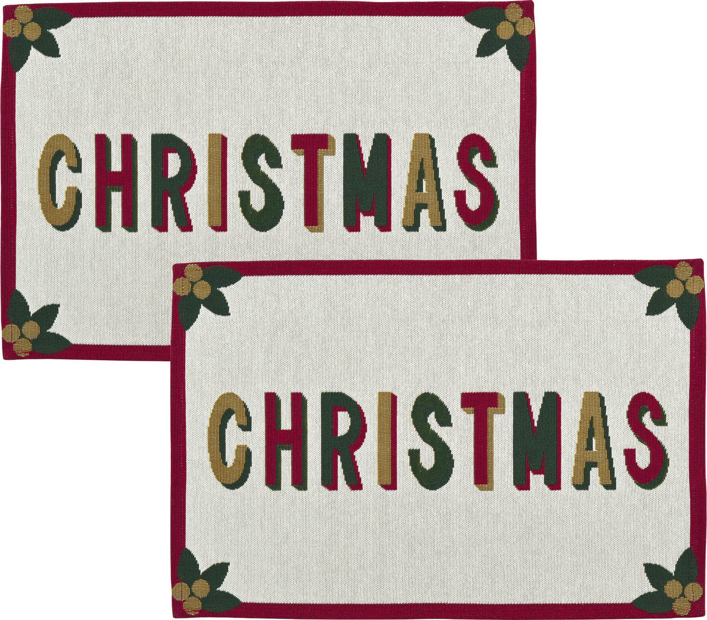sander table + home Platzset Tischset "Christmas Carol" 2er-Pack, Gobelin von sander table + home