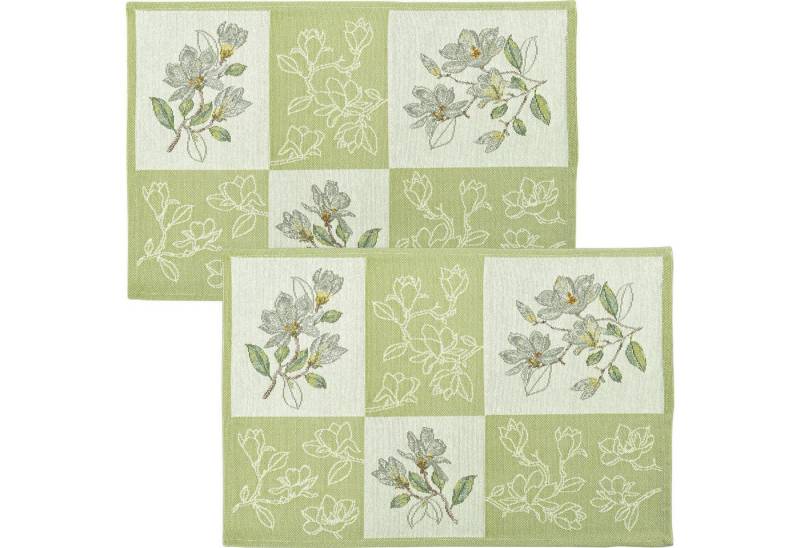 sander table + home Platzset Tischset "Maggy Patch" 2er-Pack, (2-St), Gobelin Blumen von sander table + home