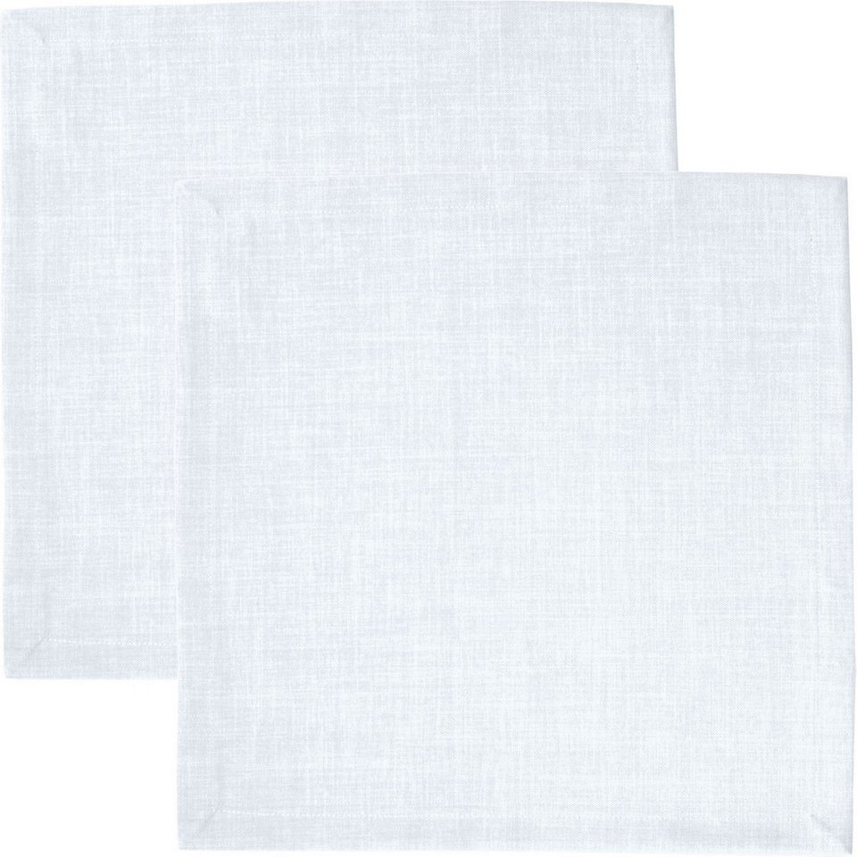 sander table + home Stoffserviette Serviette "Loft" 2er-Pack, (2 St), fleckabweisend Uni von sander table + home