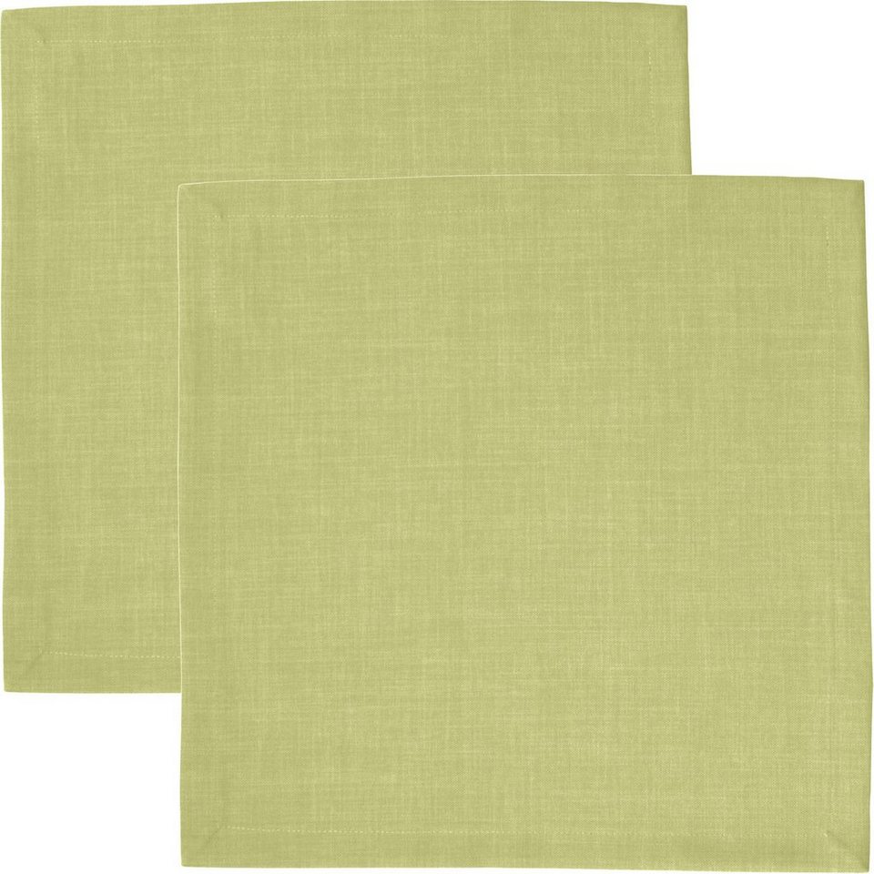 sander table + home Stoffserviette Serviette "Loft" 2er-Pack, (2 St), fleckabweisend Uni von sander table + home