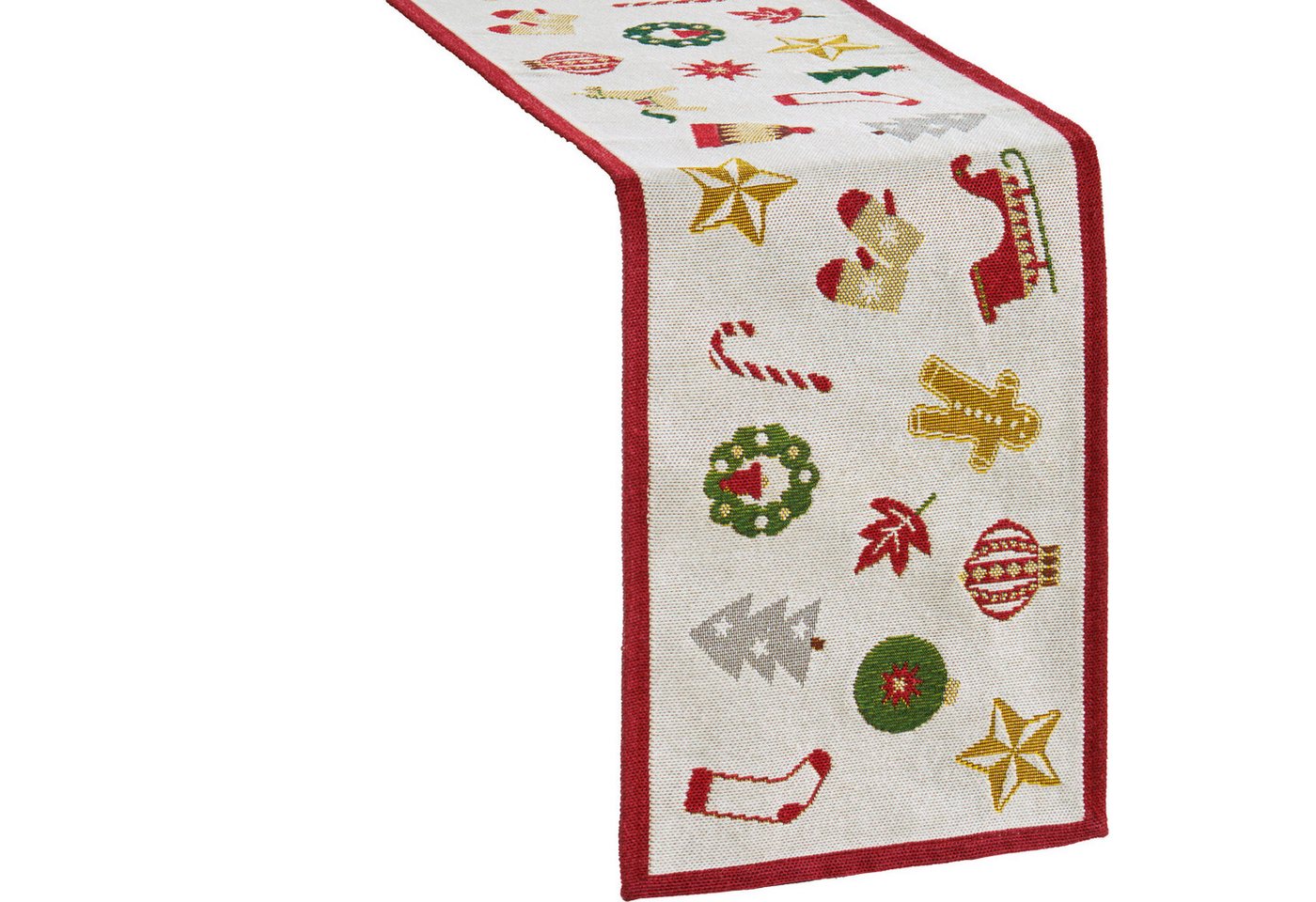 sander table + home Tischdecke Tischband "X-Mas Wonders", Gobelin Motiv von sander table + home